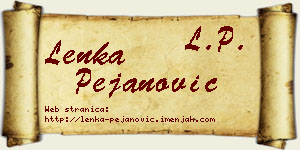 Lenka Pejanović vizit kartica